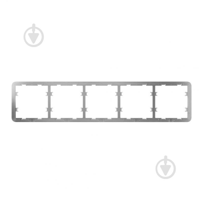 Рамка Ajax Frame (5 seats) для пяти розеток или выключателей серый - фото 1 Рамка Ajax Frame (5 seats) для пяти розеток или выключателей серый - фото 1