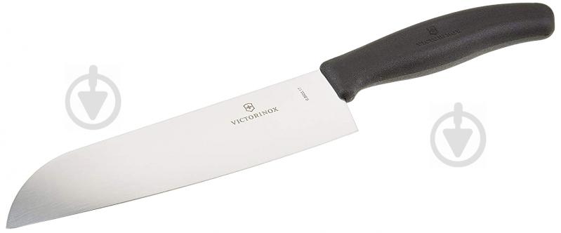 Ніж кухонний SwissClassic Santoku 17 см 6.8503.17 чорний - фото 1