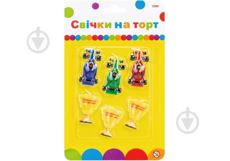 Свечи для торта Гонки Maxi 6 шт. - фото 1 Свечи для торта Гонки Maxi 6 шт. - фото 1