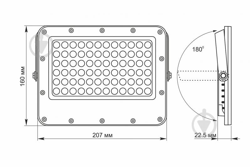 Прожектор LED автономный 1000LM 5000K 3.2V - фото 9 Прожектор LED автономный 1000LM 5000K 3.2V - фото 9