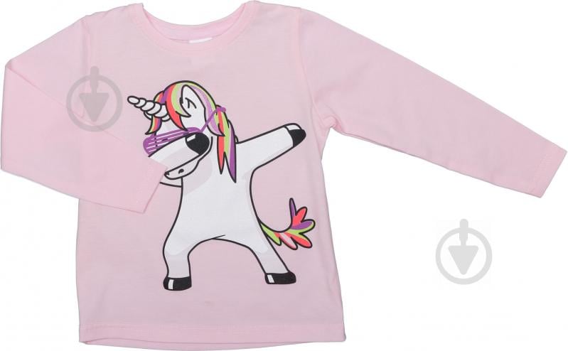 Футболка для девочек Luna Kids с принтом Dabbing Unicorn р.104 розовый - фото 1