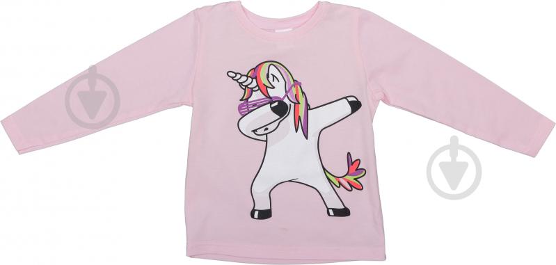 Футболка для дівчаток Luna Kids з принтом Dabbing Unicorn р.128 рожевий - фото 2