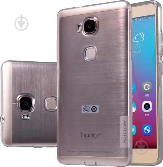 Накладка на корпус NILLKIN Nature TPU для Huawei Honor 5X (GR5) grey (6283973) - фото 3