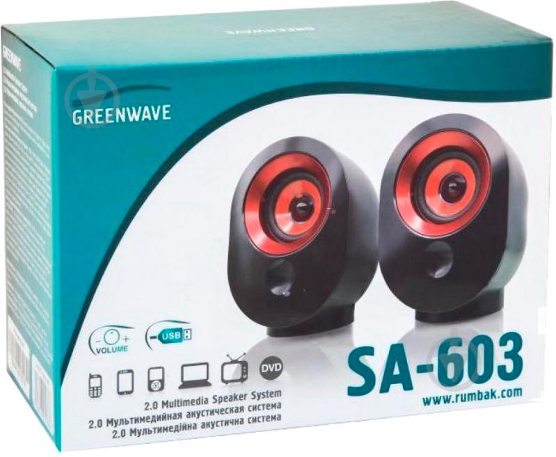 Акустическая система Greenwave SA-603 2.0 black - фото 5