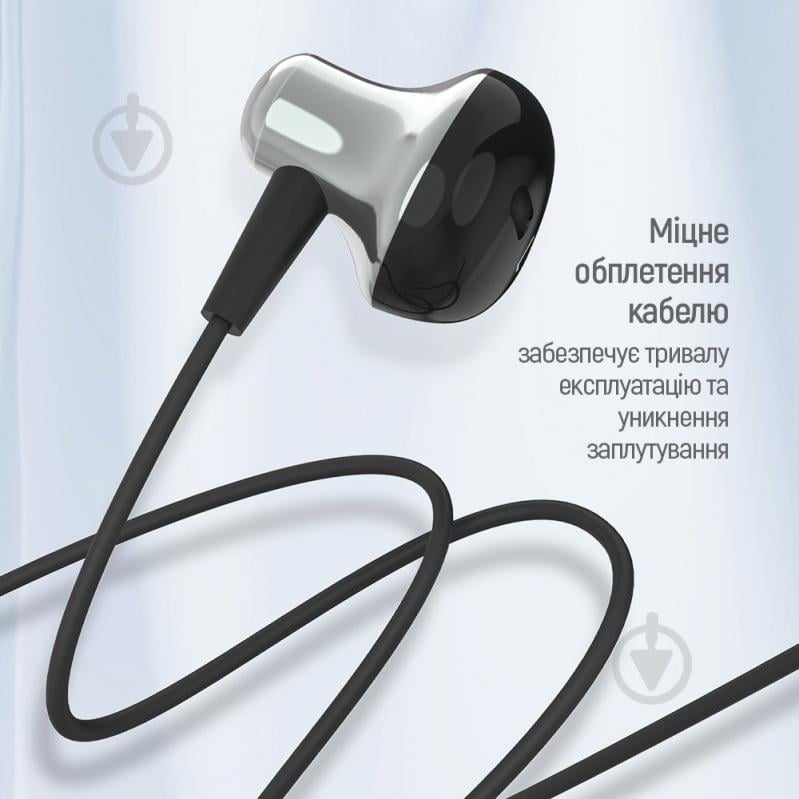 Наушники ColorWay Slim 3.5 mm Wired Earphone Blast 1 black (CW-WD01BK) - фото 11