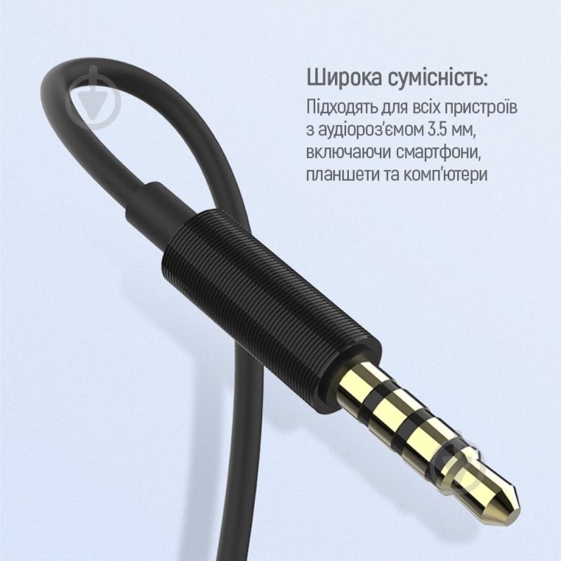 Наушники ColorWay Slim 3.5 mm Wired Earphone Blast 1 black (CW-WD01BK) - фото 14