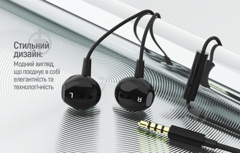 Наушники ColorWay Slim 3.5 mm Wired Earphone Blast 1 black (CW-WD01BK) - фото 17