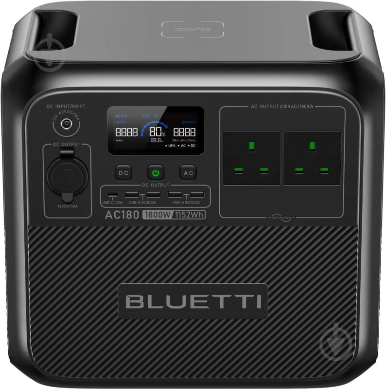 Зарядна станція BLUETTI AC180 GB Plug 1800 Вт LiFePO4 (1152 Вт·год) - фото 5