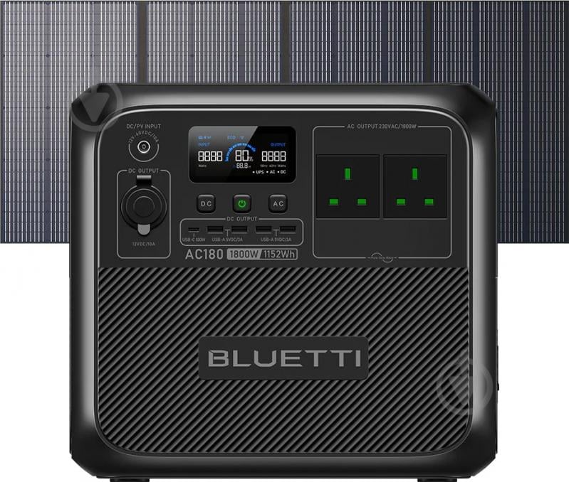Зарядна станція BLUETTI AC180 GB Plug 1800 Вт LiFePO4 (1152 Вт·год) - фото 7