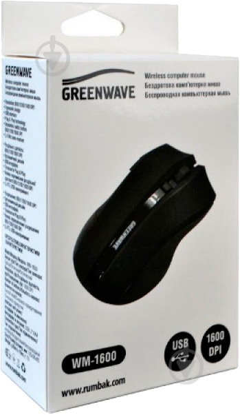 Мышь Greenwave WM-1600 black - фото 2