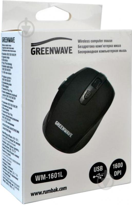 Мышь Greenwave WM-1601L black - фото 2