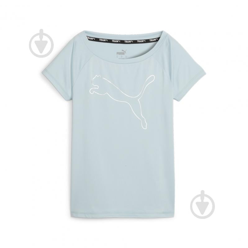 Футболка Puma TRAIN FAVORITE JERSEY CAT TEE 52242021 р.S блакитний - фото 1