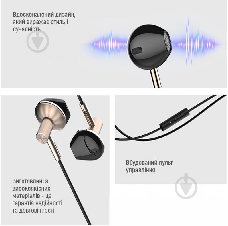 Наушники ColorWay 3.5 mm Wired Earphone Blast 2 black (CW-WD02BK) - фото 11