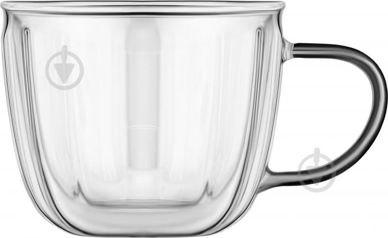 Набор чашек Ardesto 350 мл 2 шт. прозрачный AR2635BWN - фото 2 Набор чашек Ardesto 350 мл 2 шт. прозрачный AR2635BWN - фото 2