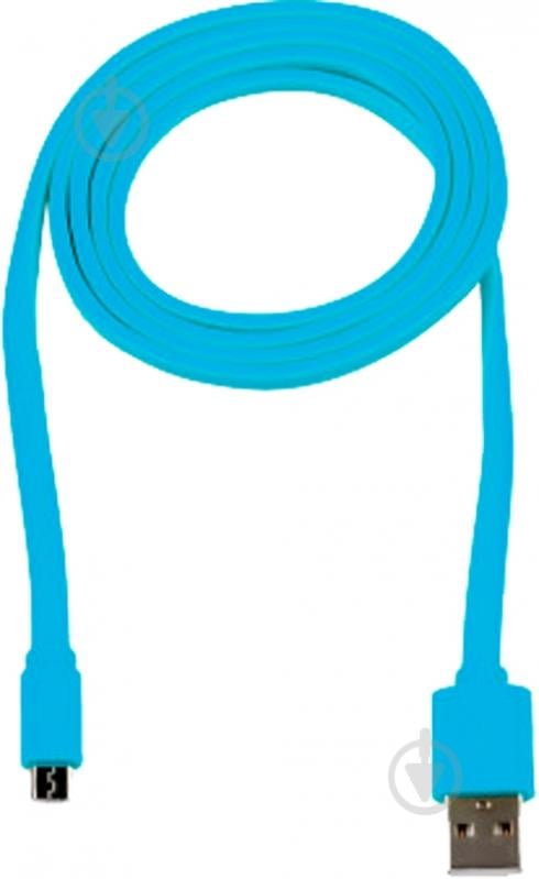 Кабель Logan USB – microUSB 1 м блакитний EL117-010BU - фото 1 Кабель Logan USB – microUSB 1 м блакитний EL117-010BU - фото 1