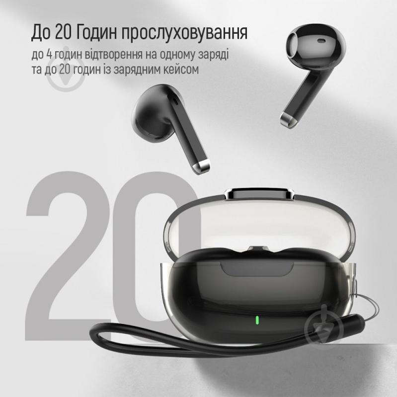 Навушники ColorWay Slim TWS-2 Earbuds black (CW-TWS2BK) - фото 10