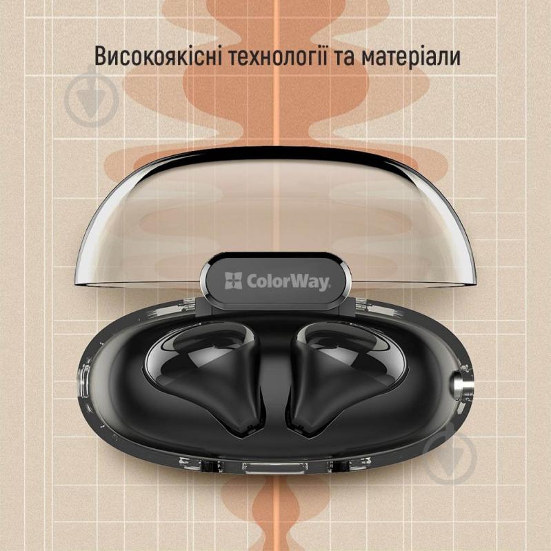 Навушники ColorWay Slim TWS-2 Earbuds black (CW-TWS2BK) - фото 11