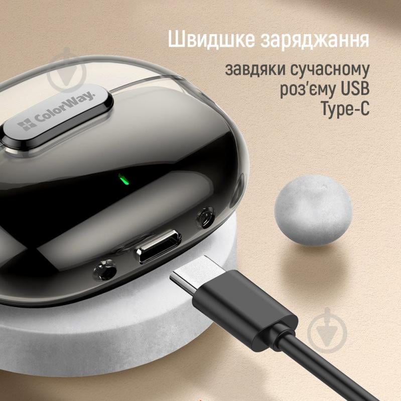 Навушники ColorWay Slim TWS-2 Earbuds black (CW-TWS2BK) - фото 15