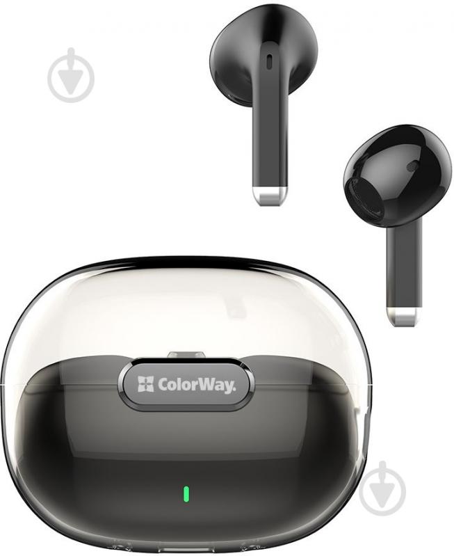 Навушники ColorWay Slim TWS-2 Earbuds black (CW-TWS2BK) - фото 6