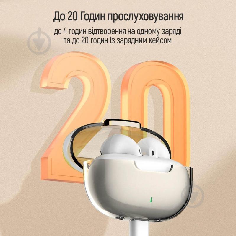 Наушники ColorWay Slim TWS-2 Earbuds white (CW-TWS2WT) - фото 12