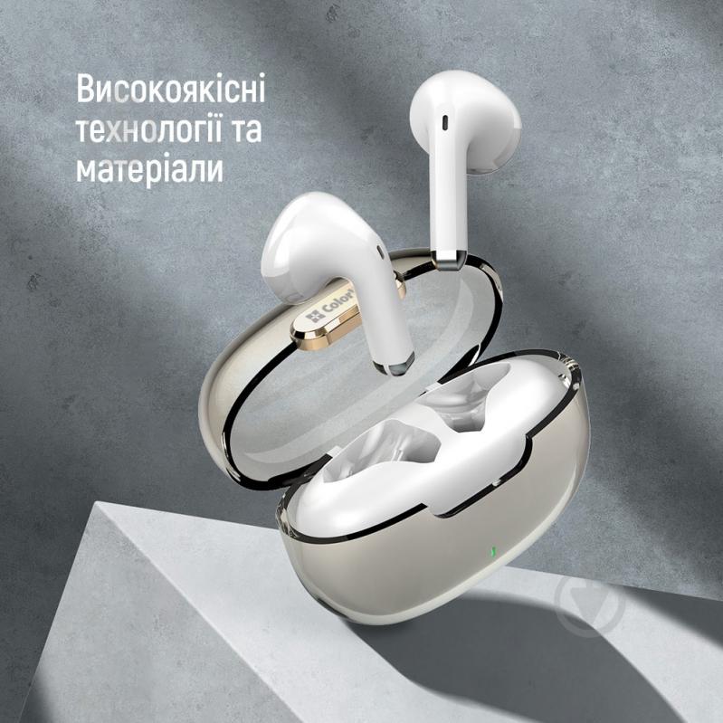 Наушники ColorWay Slim TWS-2 Earbuds white (CW-TWS2WT) - фото 16