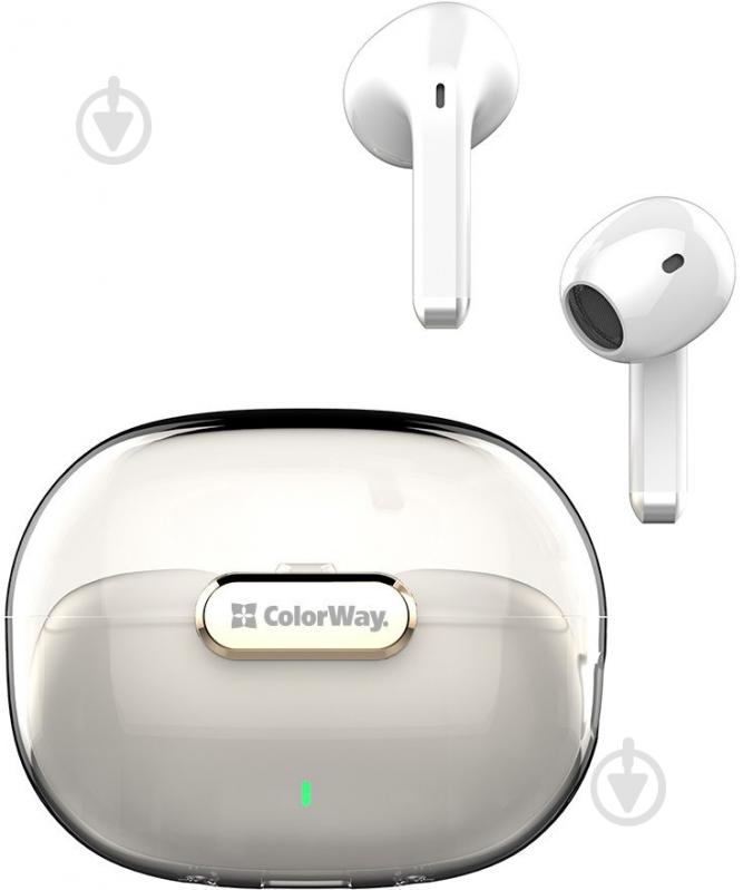 Наушники ColorWay Slim TWS-2 Earbuds white (CW-TWS2WT) - фото 7