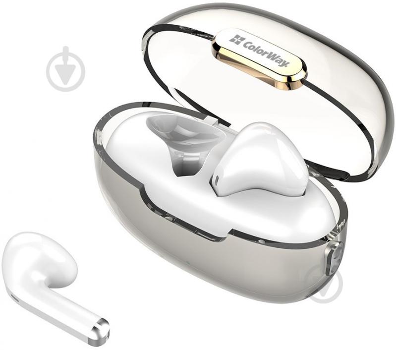 Наушники ColorWay Slim TWS-2 Earbuds white (CW-TWS2WT) - фото 1