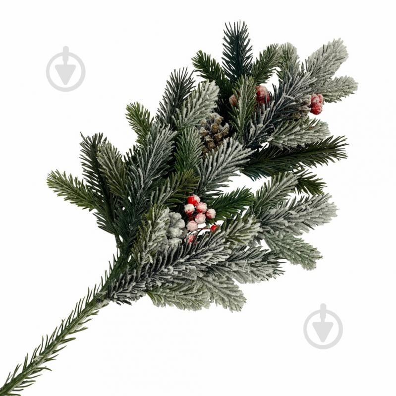 Веточка декоративная из искусственной хвои 30 см - фото 1 Веточка декоративная из искусственной хвои 30 см - фото 1