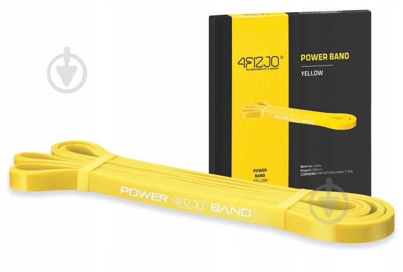 Резинка для фитнеса 4fizjo Power Band 8 мм 2-5 кг (P-5907222931783) 4FJ0050 желтый - фото 2