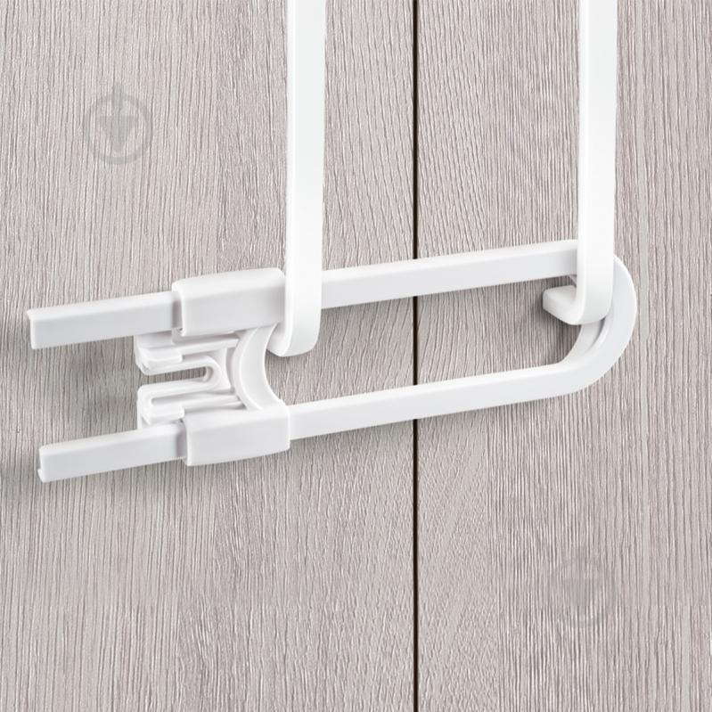 Замок меблевий MVM дитячий захисний BS-10 white - фото 2