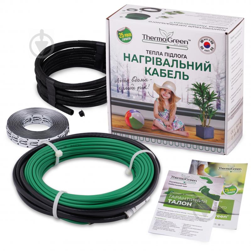 Нагревательный кабель Thermogreen TGCT10 200W 10 м - фото 1