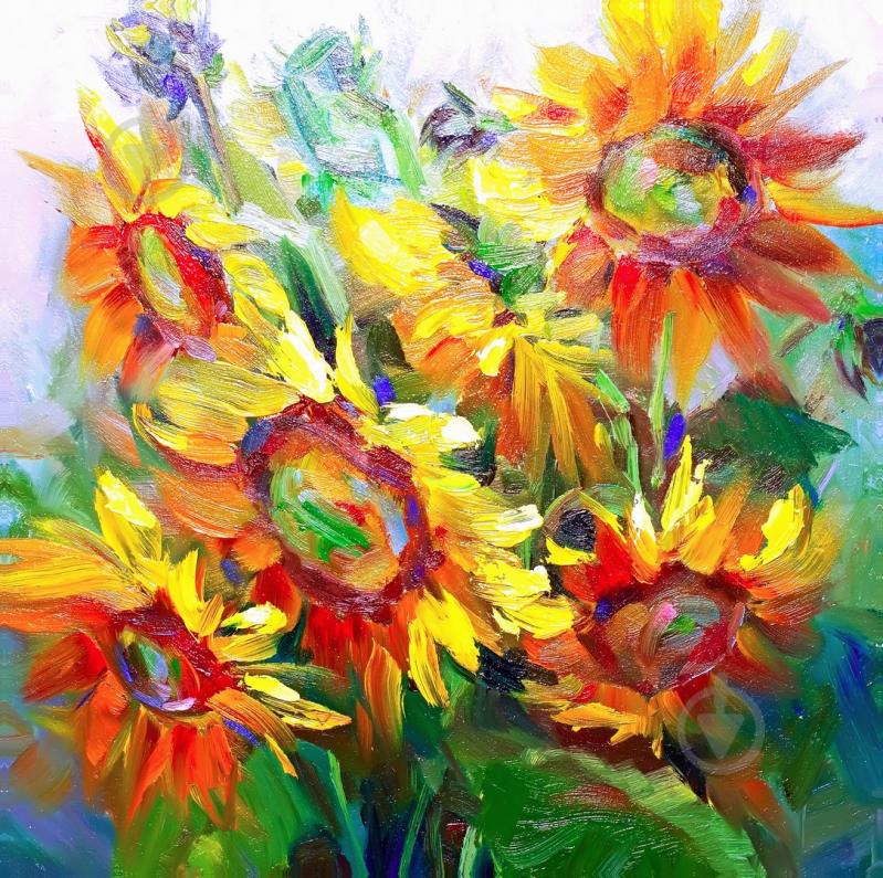 Репродукция Sunflowers 80x80 см RozenfeldArt - фото 1