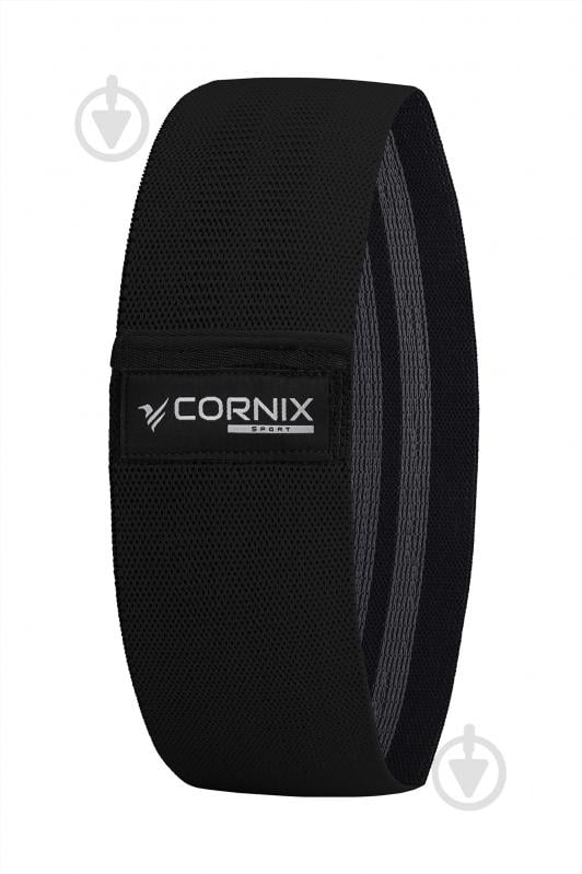 Резинка для фитнеса Cornix из ткани Cornix Hip Band 3 шт. XR-0049 черныйсерый - фото 2