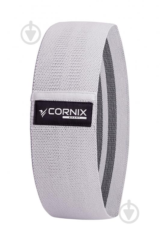 Резинка для фітнесу Cornix із тканини Cornix Hip Band 3 шт. XR-0049 чорнийсірий - фото 3