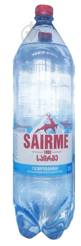 Вода Sairme сильногазована мінеральна 2 л - фото 1