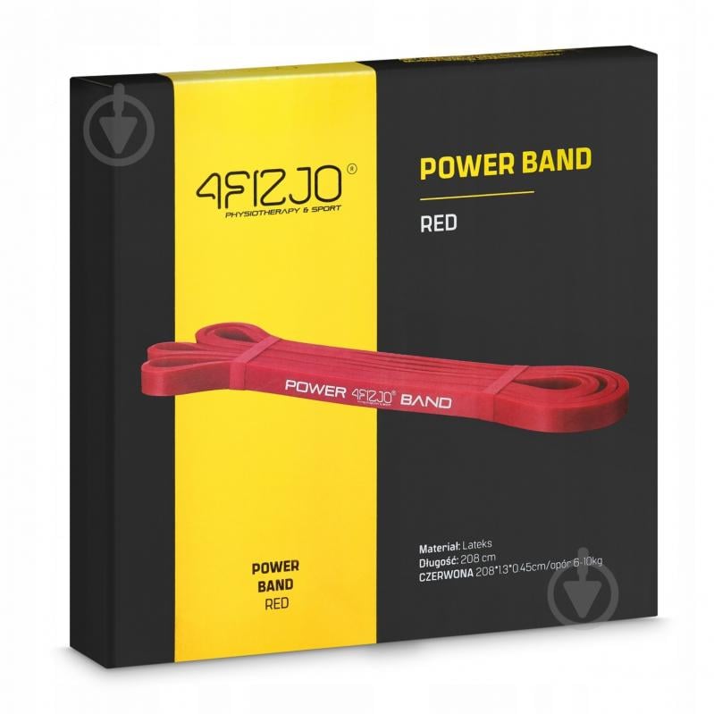 Резинка для фитнеса 4fizjo Power Band 13 мм 6-10 кг (P-5907222931059) 4FJ1059 красный - фото 2