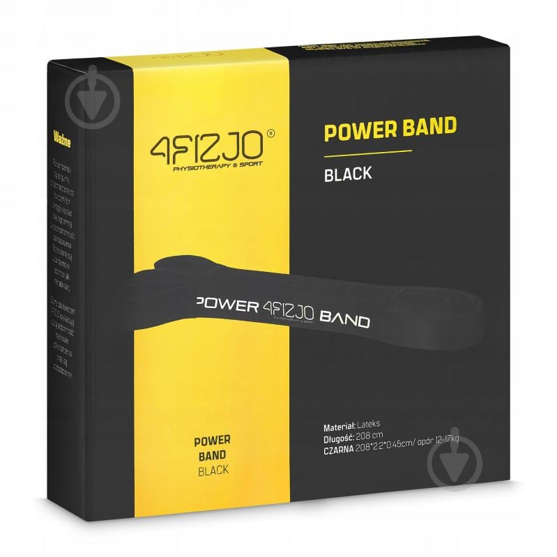 Резинка для фитнеса 4fizjo Power Band 22 мм 12-17 кг (P-5907222931066) 4FJ1066 черный - фото 8