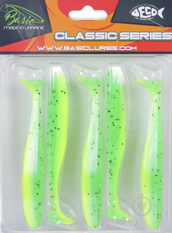 Приманка риболовна Basic Lures White Bait 4,0 100 мм 5 шт. 943 силіконова - фото 3