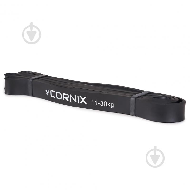 Резинка для фитнеса Cornix Power Band 22 мм 11-30 кг XR-0059 черный - фото 1