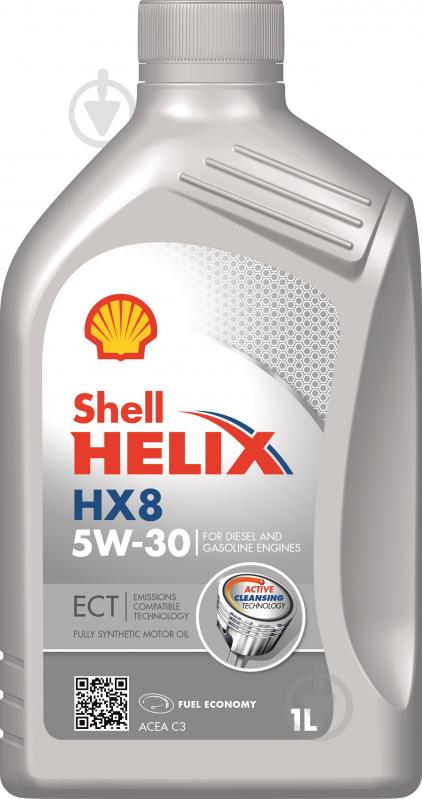 Моторное масло SHELL Helix ECT HX8 5W-30 1 л (ТОВ-У507508) - фото 1