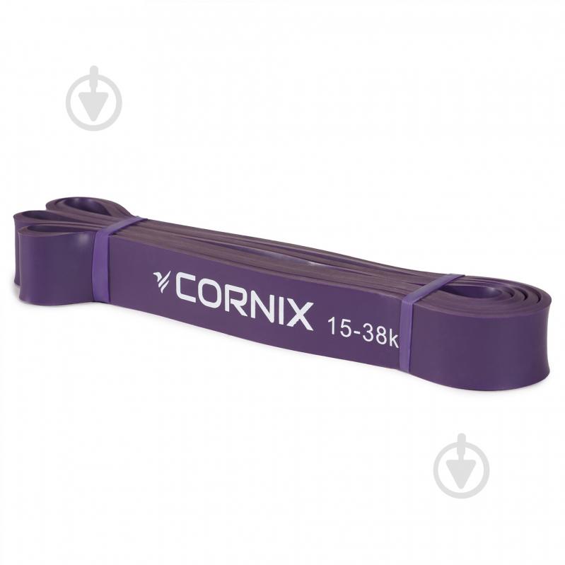 Стрічка-еспандер Cornix Power Band 32 мм 15-38 кг XR-0060 фіолетовий - фото 1