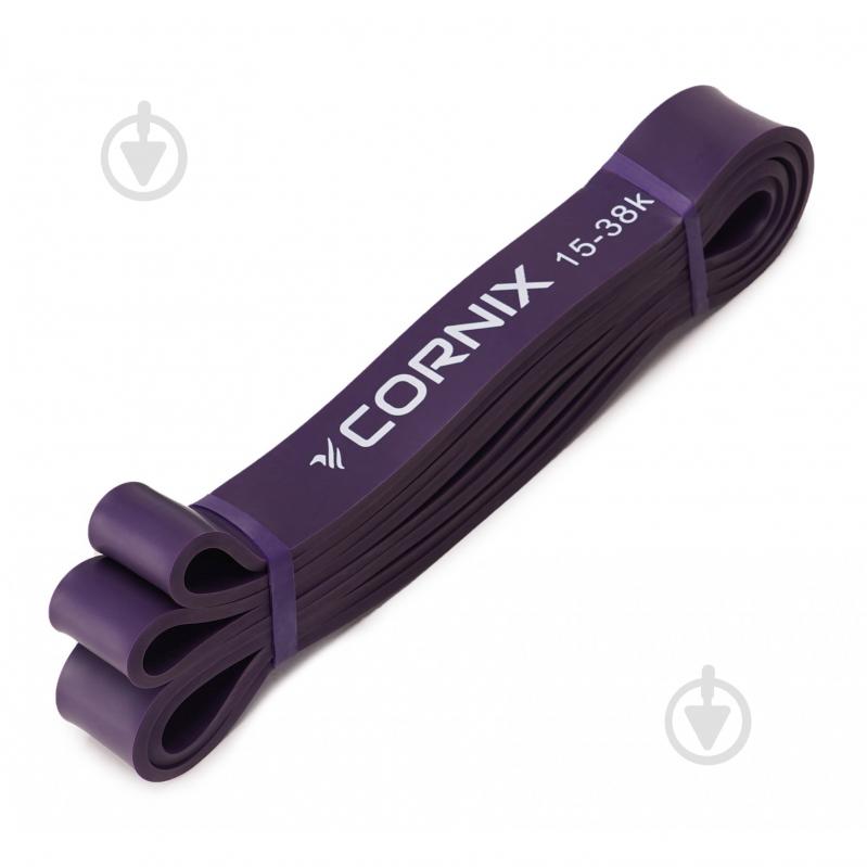 Стрічка-еспандер Cornix Power Band 32 мм 15-38 кг XR-0060 фіолетовий - фото 2