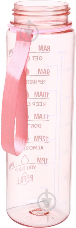 Бутылка для воды Maxmark Motivation 750 мл розовая - фото 4
