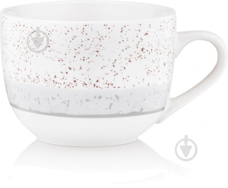 Чашка Ardesto Siena 500 мл бело-серая AR2950SW - фото 5