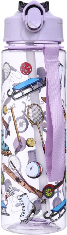 Бутылка для воды Maxmark Vacation 700 мл фиолетовая - фото 1 Бутылка для воды Maxmark Vacation 700 мл фиолетовая - фото 1