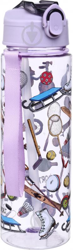 Бутылка для воды Maxmark Vacation 700 мл фиолетовая - фото 2 Бутылка для воды Maxmark Vacation 700 мл фиолетовая - фото 2
