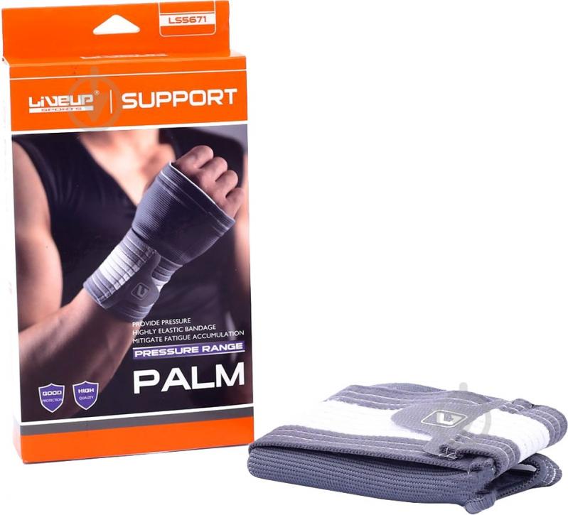 Захист зап’ястя LiveUp р. S/M Palm Support LS5671 сірий