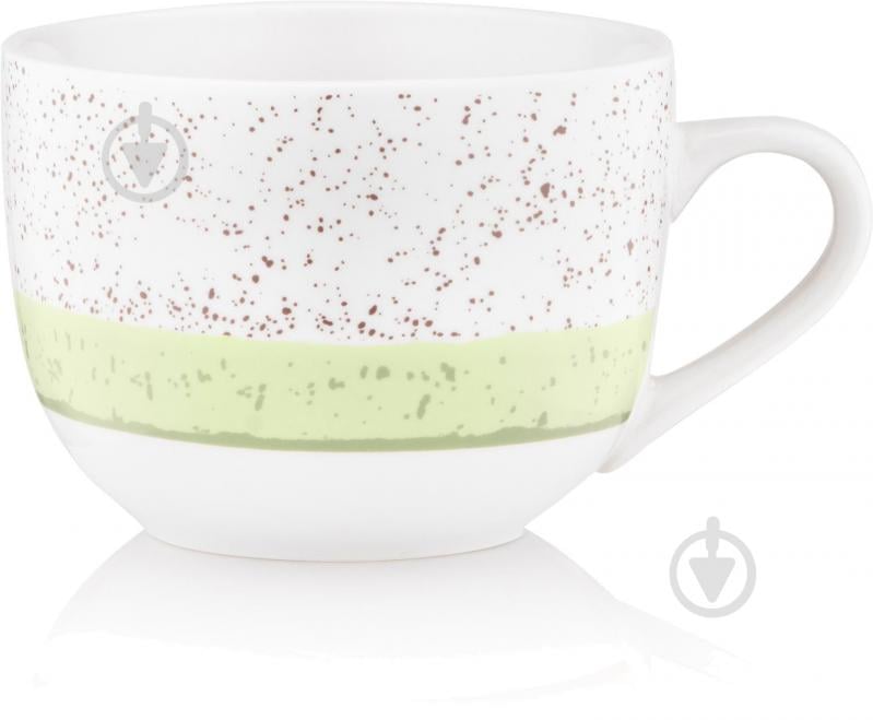 Чашка Ardesto Siena 500 мл бело-зеленая AR2950SWG - фото 5