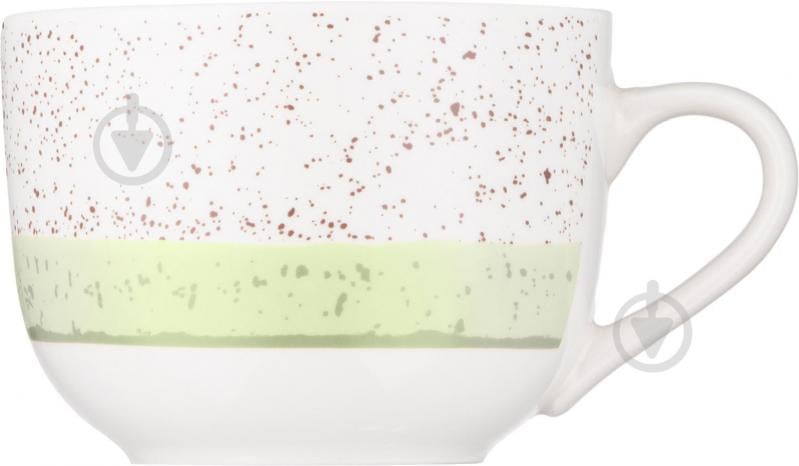 Чашка Ardesto Siena 500 мл бело-зеленая AR2950SWG - фото 3