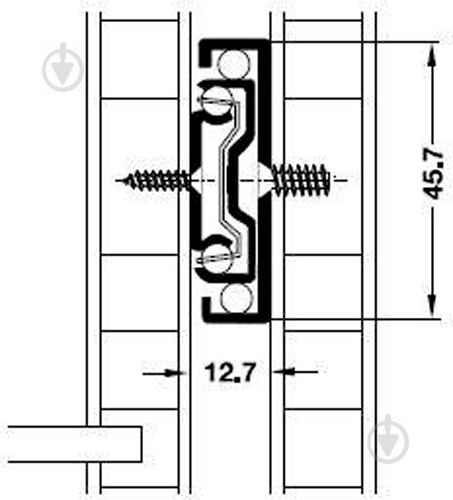 Направляющая шариковая Hafele 432.20.851 L-300 мм с доводчиком - фото 3